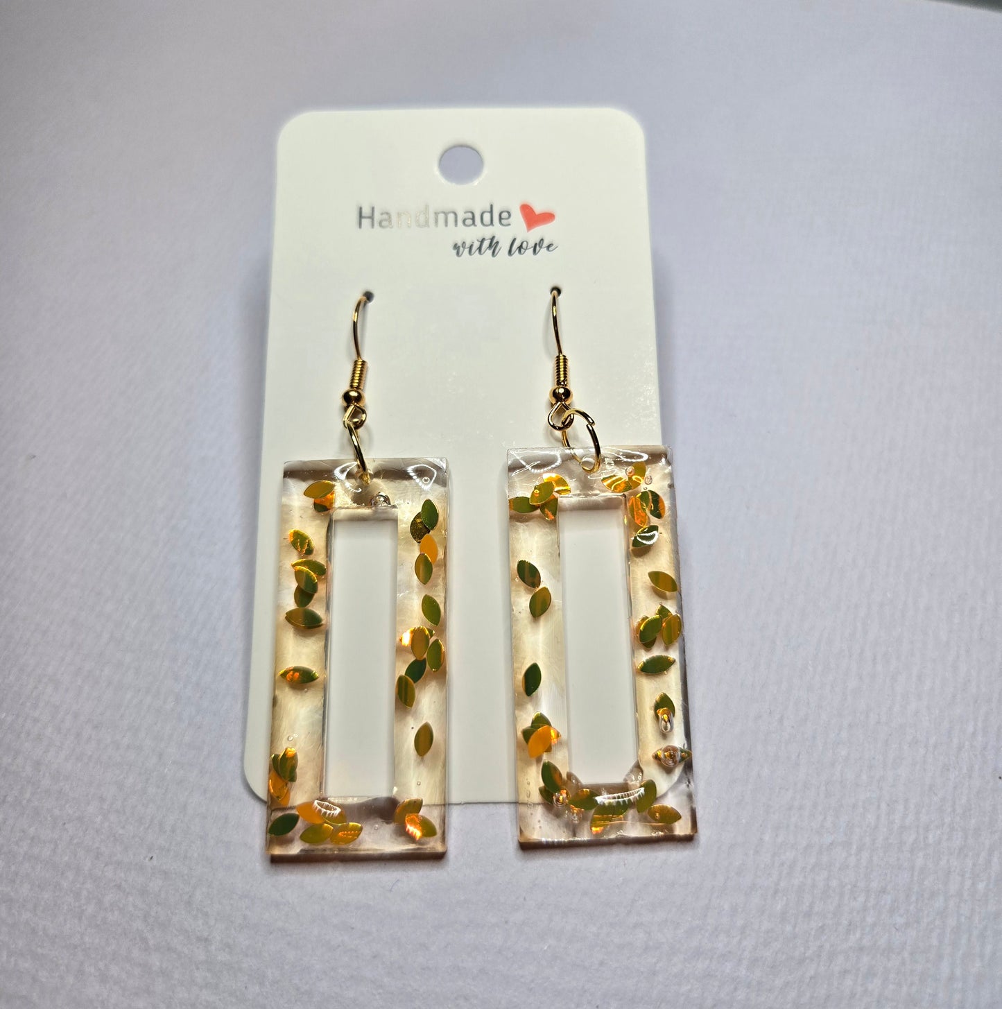 Resin Drop Earrings