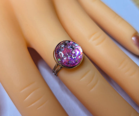 Pink Resin Ring