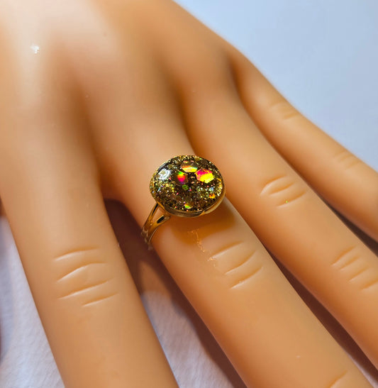 Gold Resin Ring