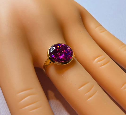 Purple Resin Ring