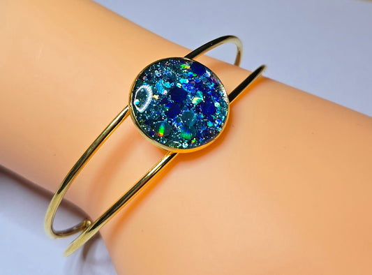 Blue Resin Bracelet