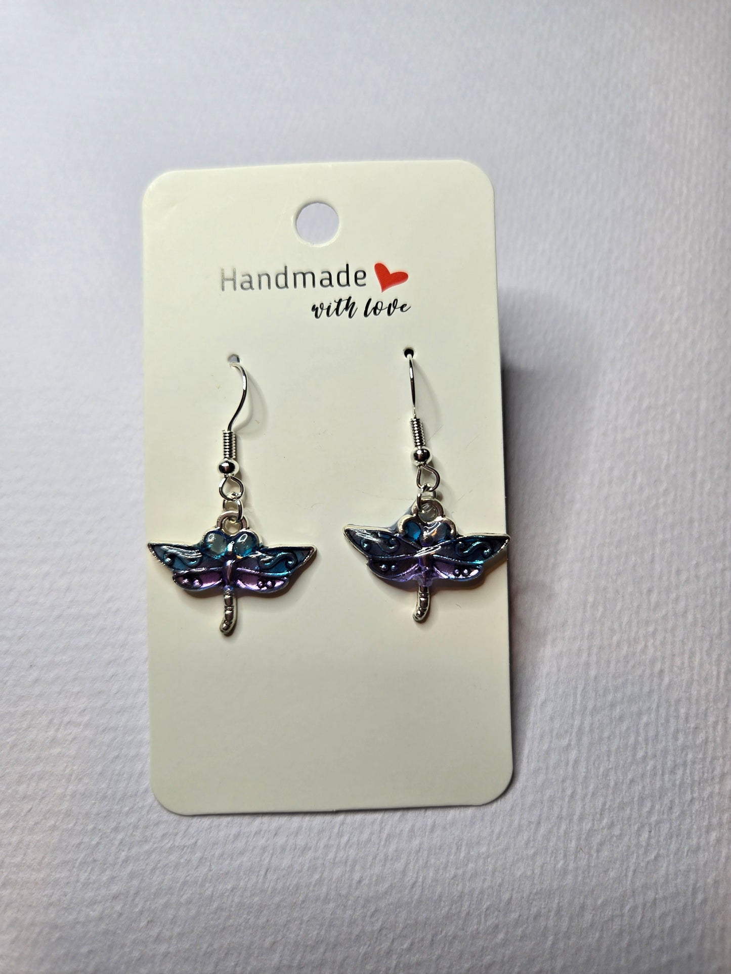 Dragonfly Resin Drop Earrings