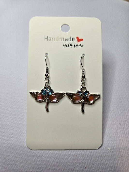 Dragonfly Resin Drop Earrings