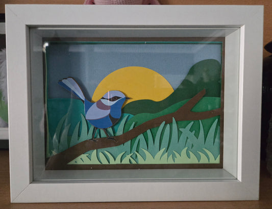 Fairy Wren Shadow Box