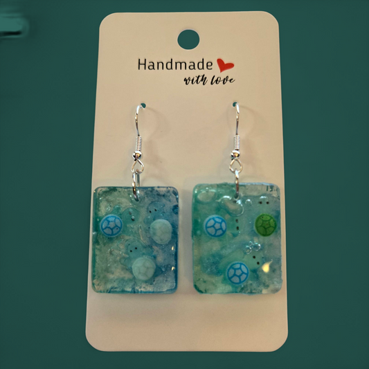 Resin Drop Earrings