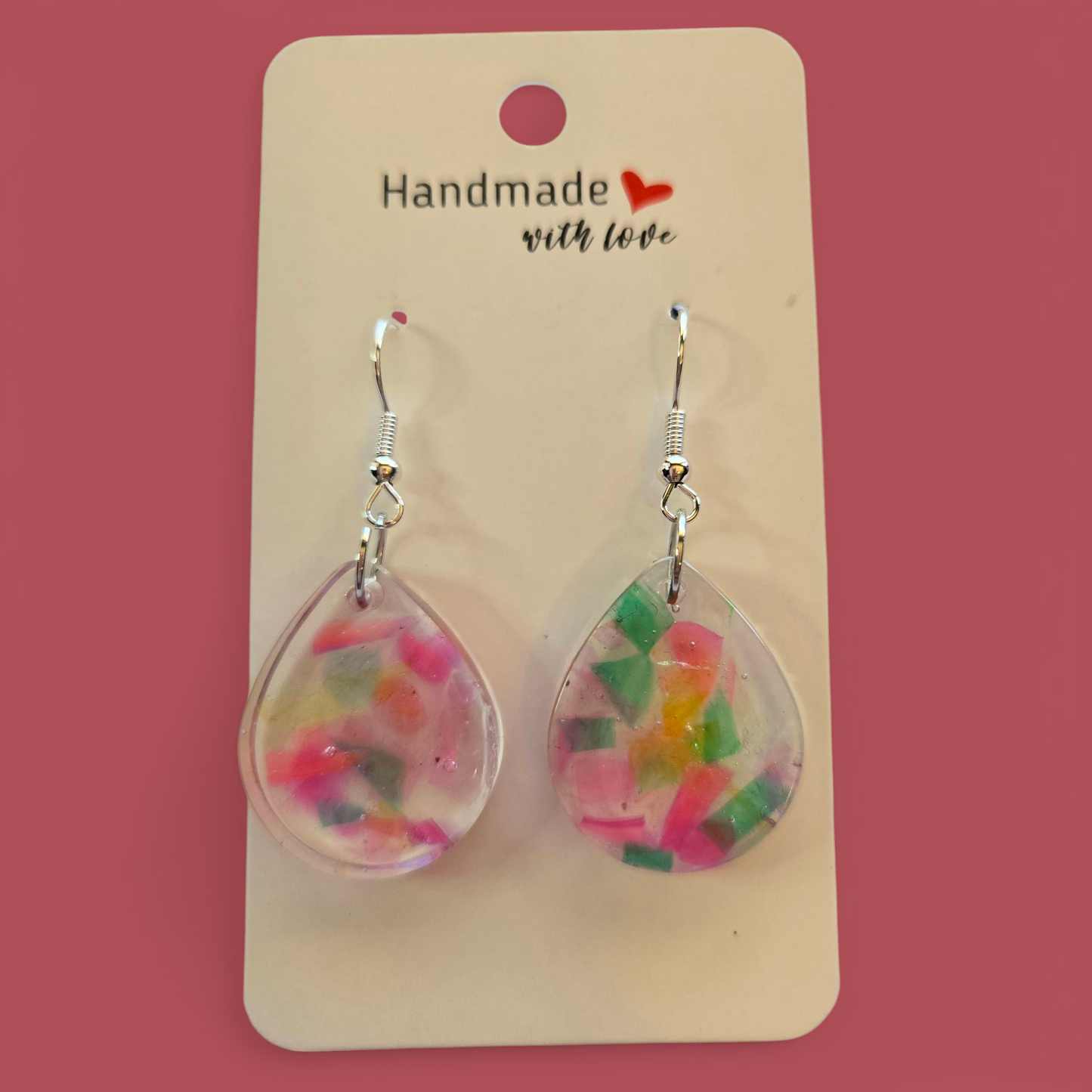 Resin Drop Earrings